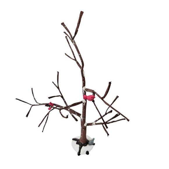 Department 56 Bare Branch 2 Trees Autumn Leaves Dickens Village Accessories - Picture 8 of 8